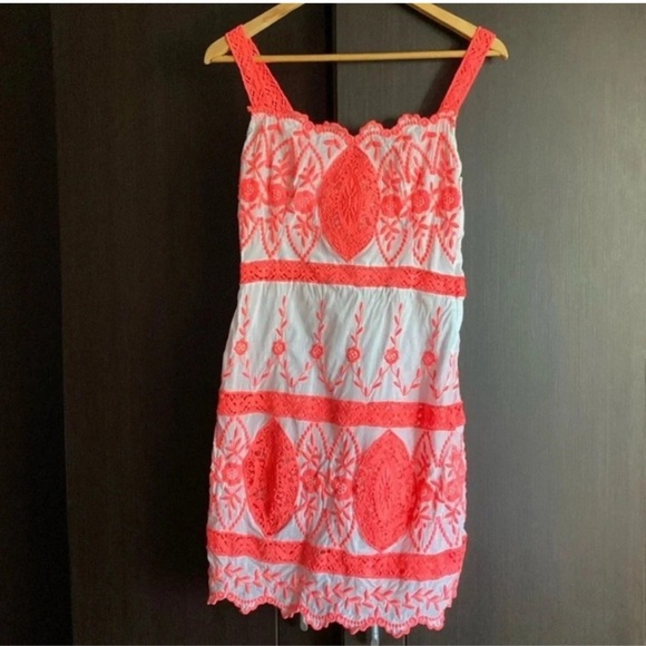 Yoana Baraschi | Dresses  Modern Romance Neon orange embroidery size S​ - Picture 1 of 7